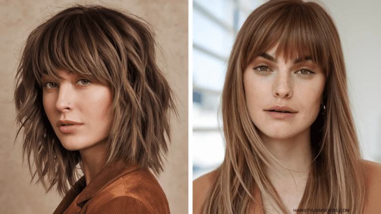 brown layered haircuts