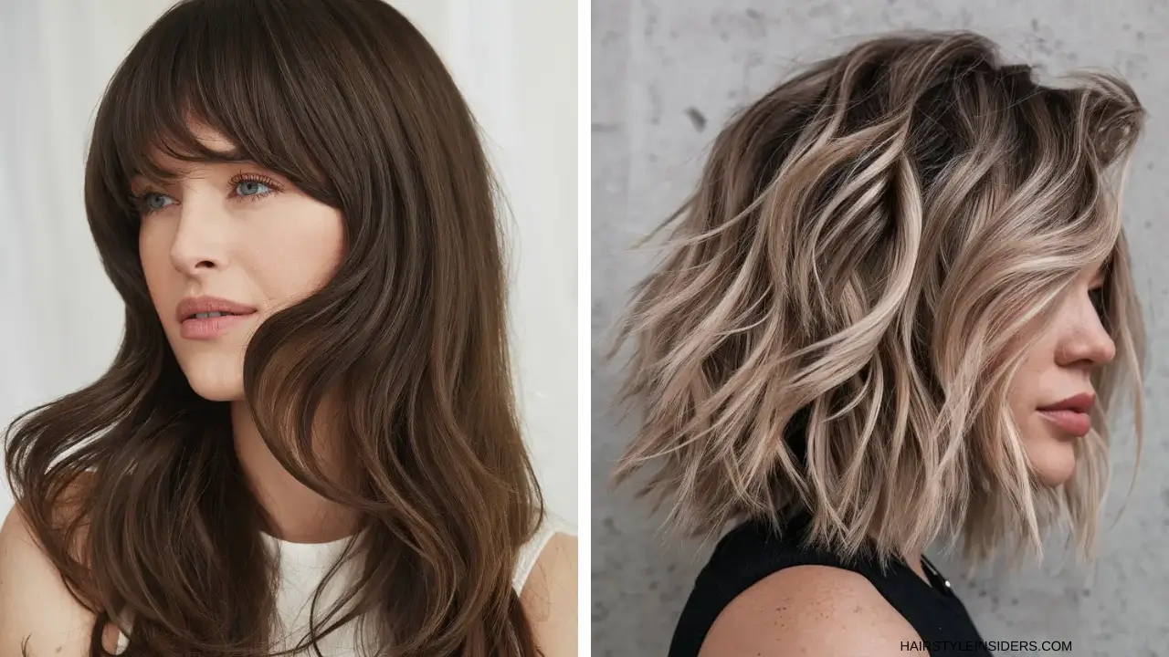 Layered haircuts for wavy hair