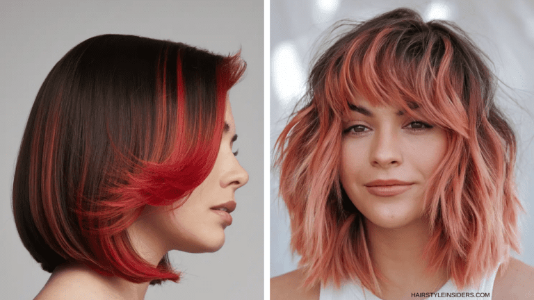 red balayage haircuts